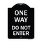 Signmission One Way Do Not Enter Heavy-Gauge Aluminum Architectural Sign, 24" H, BW-1824-23524 A-DES-BW-1824-23524 - alternate 1